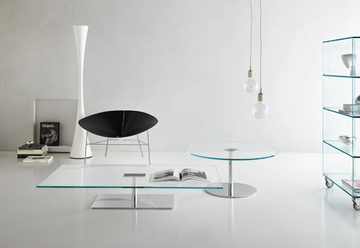 FARNIENTE - Low square tempered glass coffee table by Tonelli Design - view 3
